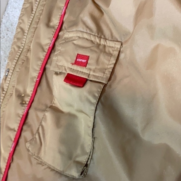 Esprit Puffer Brown coat jacket light tan M puffer - Picture 11 of 16
